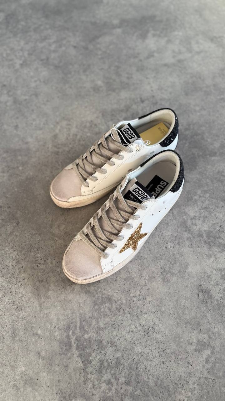 Golden Goose Gold White Black