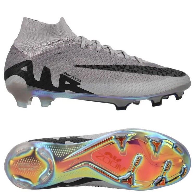 NIKE AIR ZOOM MERCURIAL SUPERFLY 9 ELITE FG RISING GEM - ATMOSPHERE GREY/BLACK KRAMPON