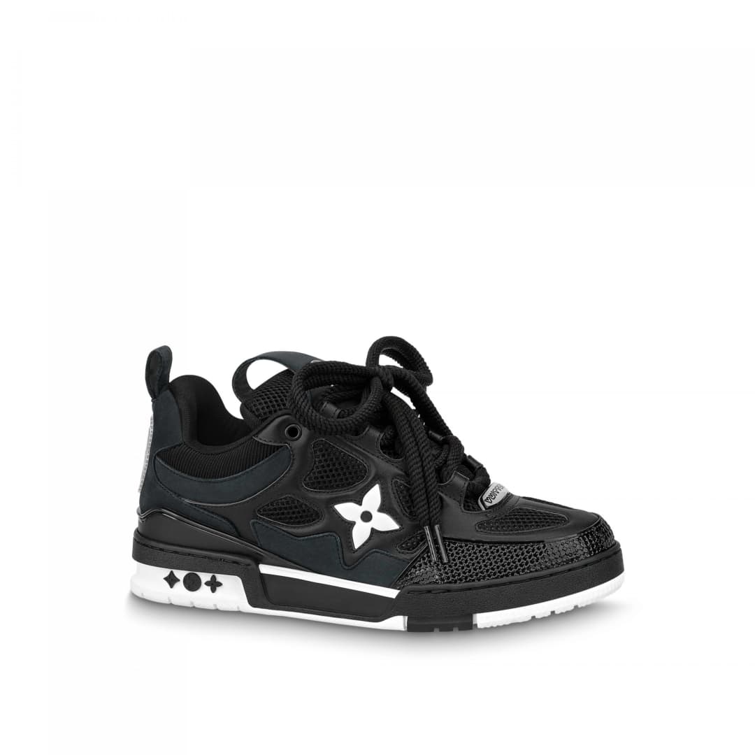 LV Skate Sneaker 54 Monogram Flowers Siyah 1AARR0