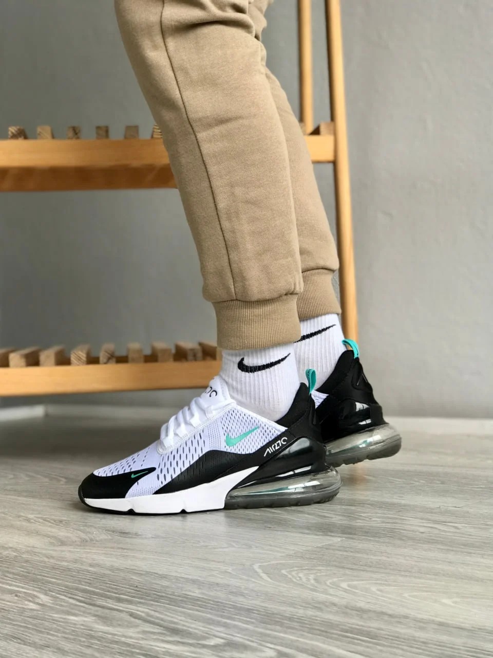 NIKE AIR MAX 270 WHITE BLUE