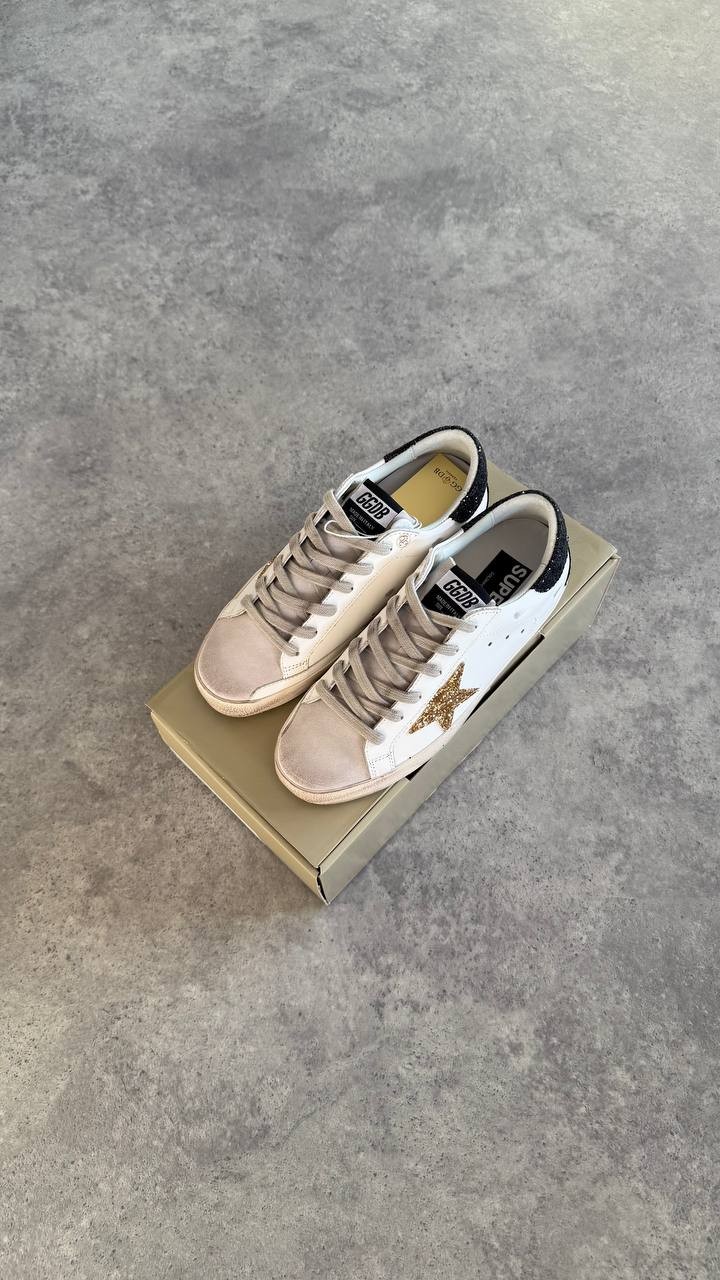 Golden Goose Gold White Black