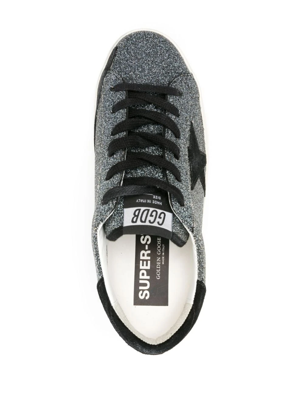 Golden Goose Super-Star Embellished Sneakers | Black