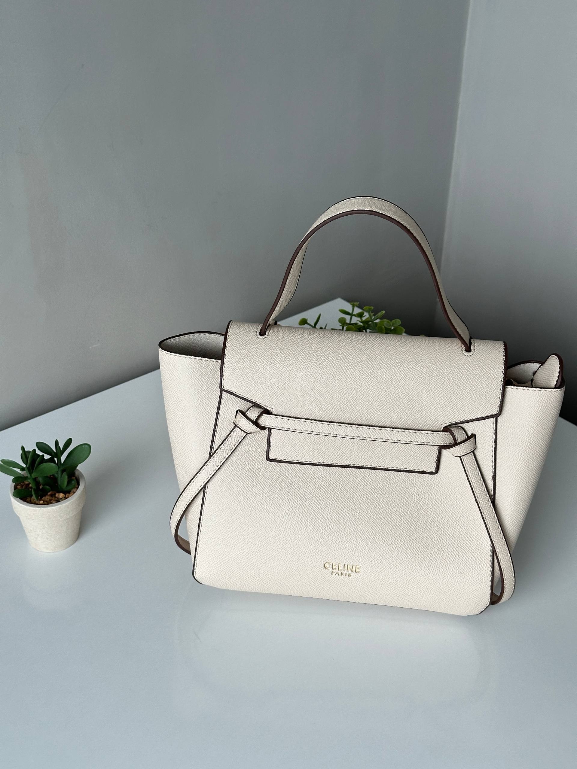 Celine Paris Belt Bag İn Grained Calfskin