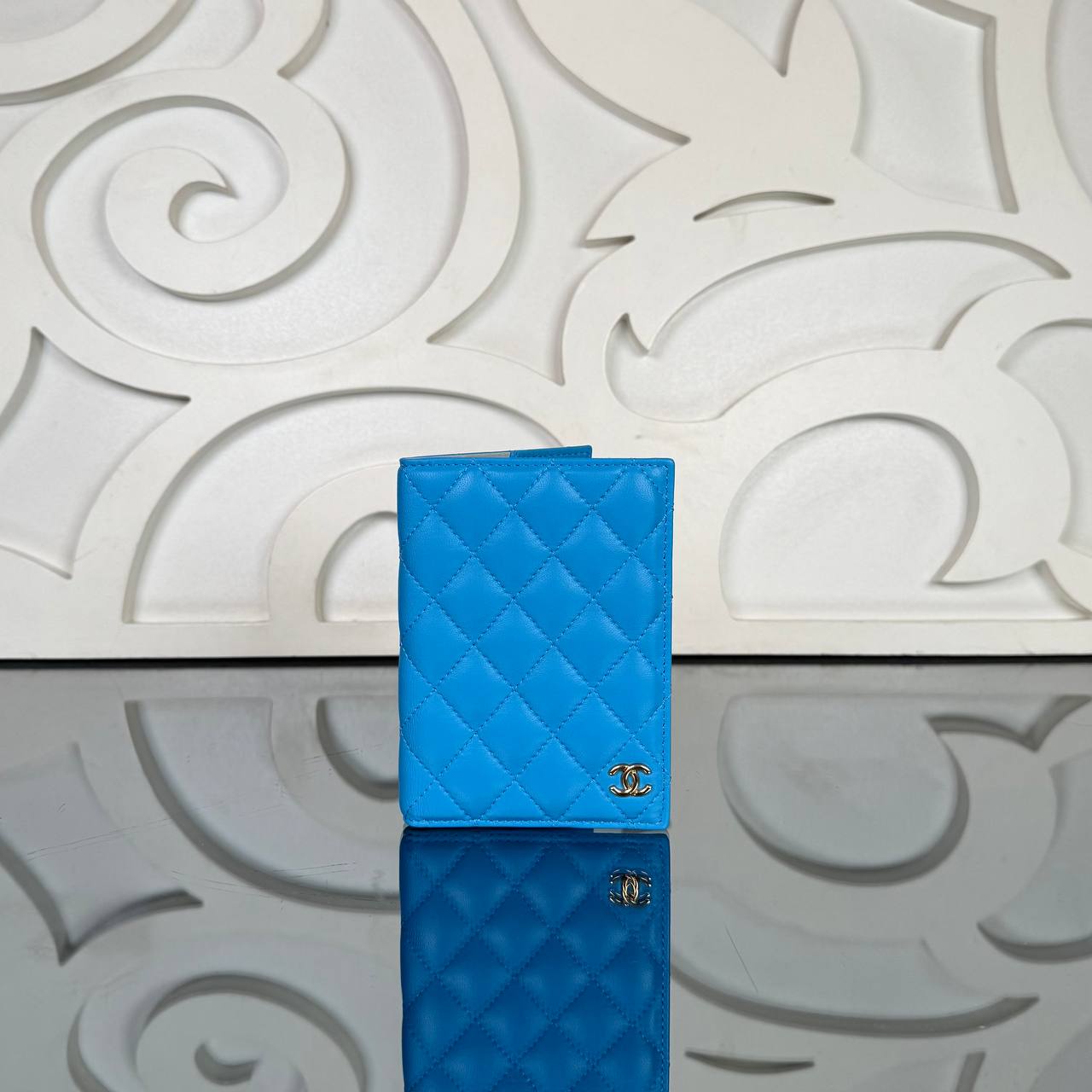 Chanel Passport Wallet Hakiki Deri İthal Kumaş