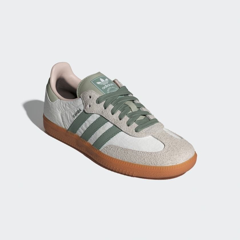 ID0492 adidas Originals Samba OG Silver Green