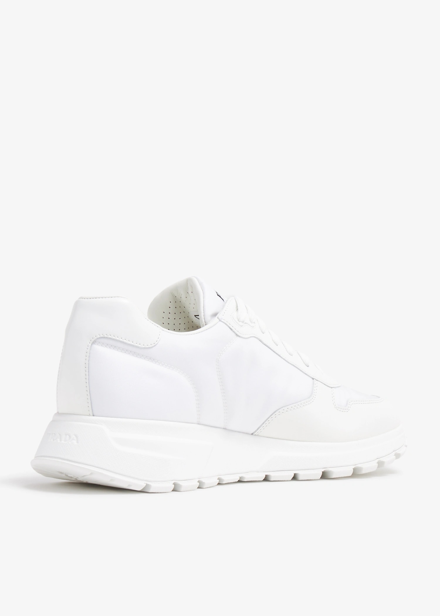 Prada Re-Nylon and brushed leather sneakers for Men - 