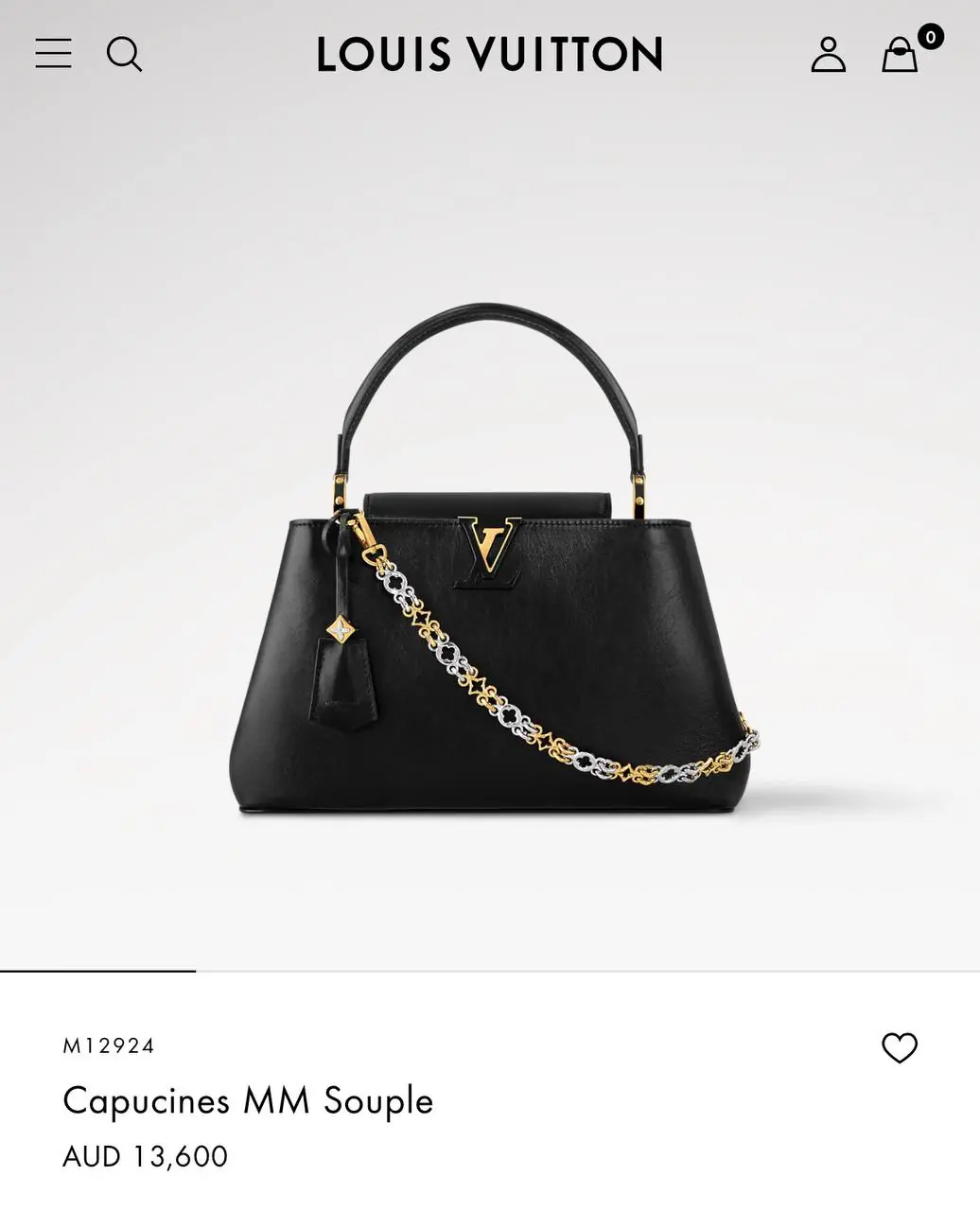 Louis Vuitton Capucines Bag MM