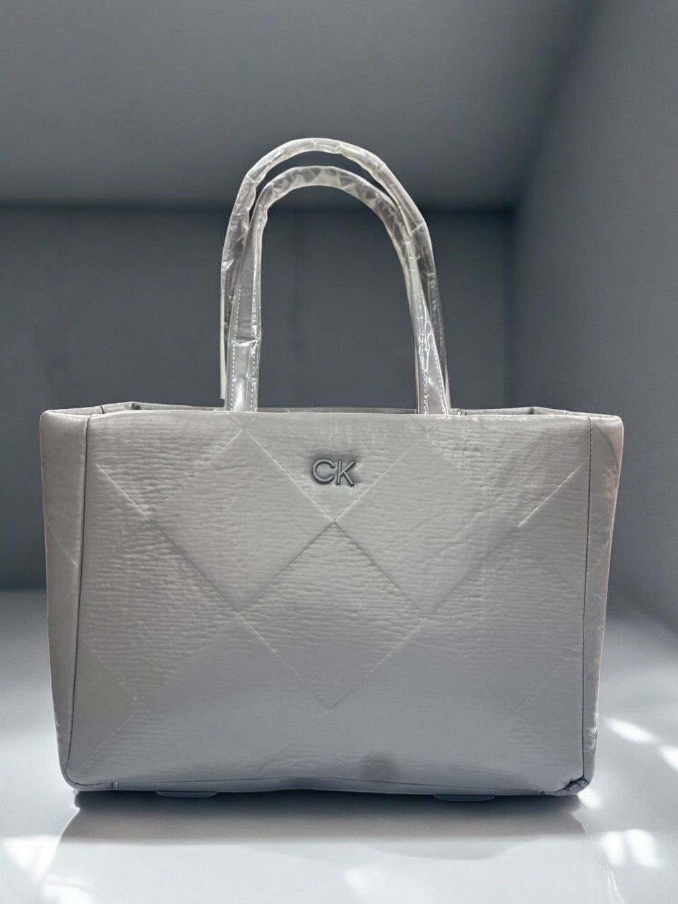 Calvin Klein Re Lock Quilt Tote Gri