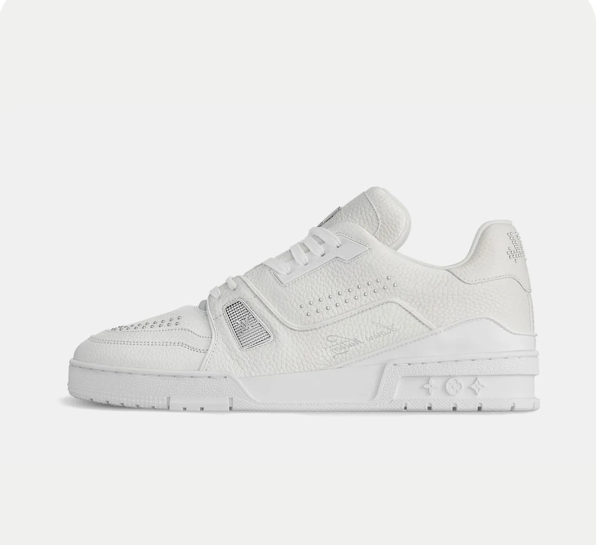Louis Vuitton LV Trainer White Calf Leather