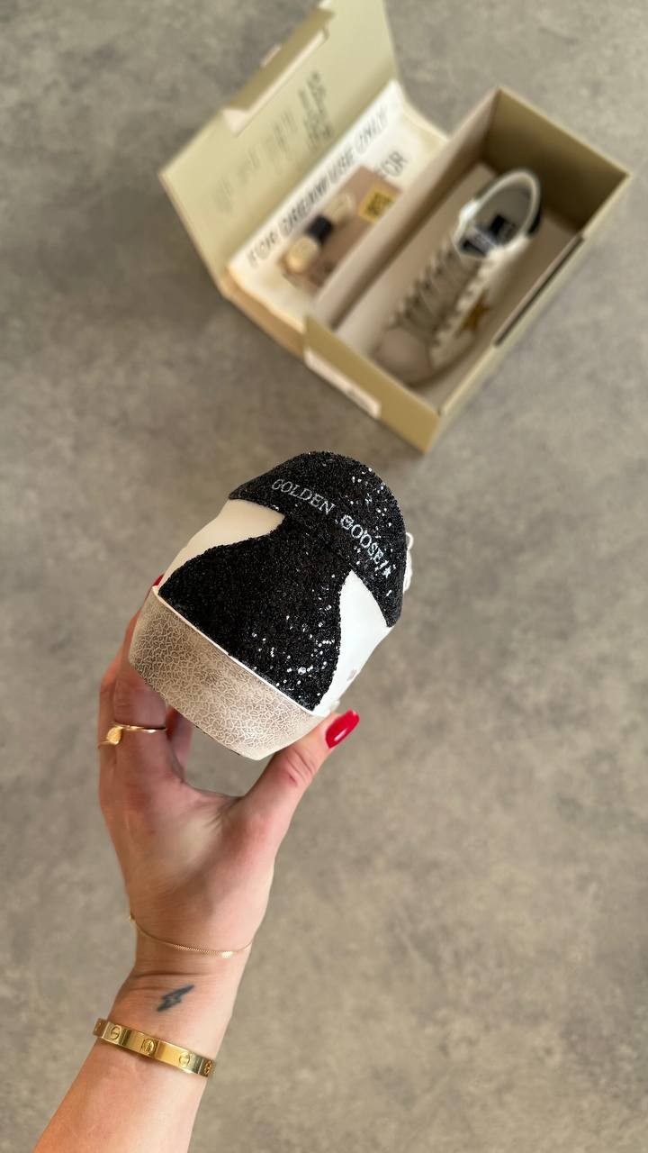Golden Goose Gold White Black