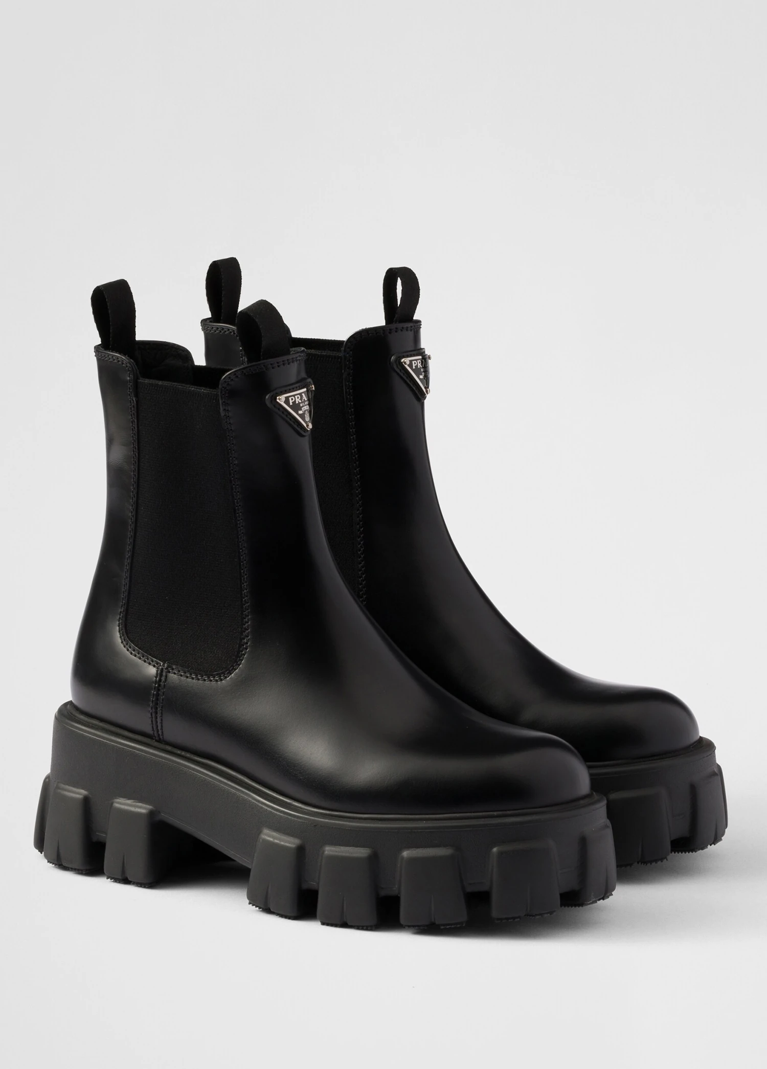Prada Monolith Ankle Boots |