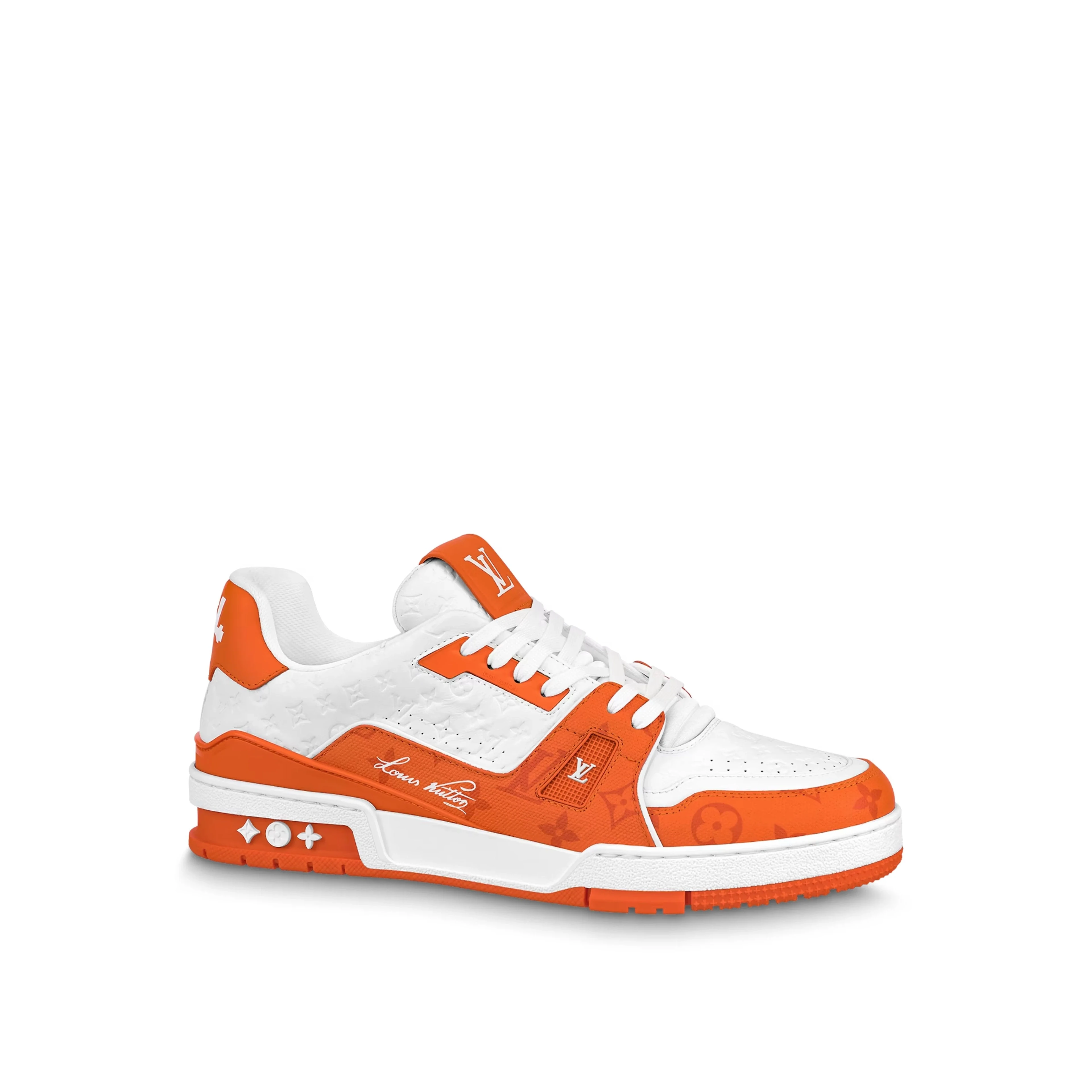 Louis Vuitton LV Monogram Orange Denim Sneaker