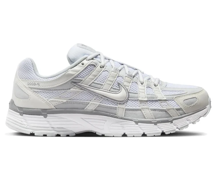 Nike P-6000 White Silver P6000 Beyaz