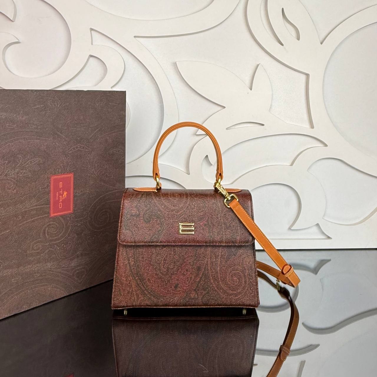 Etro Paisley Top Handle Bag