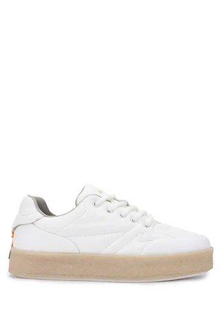 Erkek Hakiki Deri Beyaz Sneakers & Spor Ayakkabı