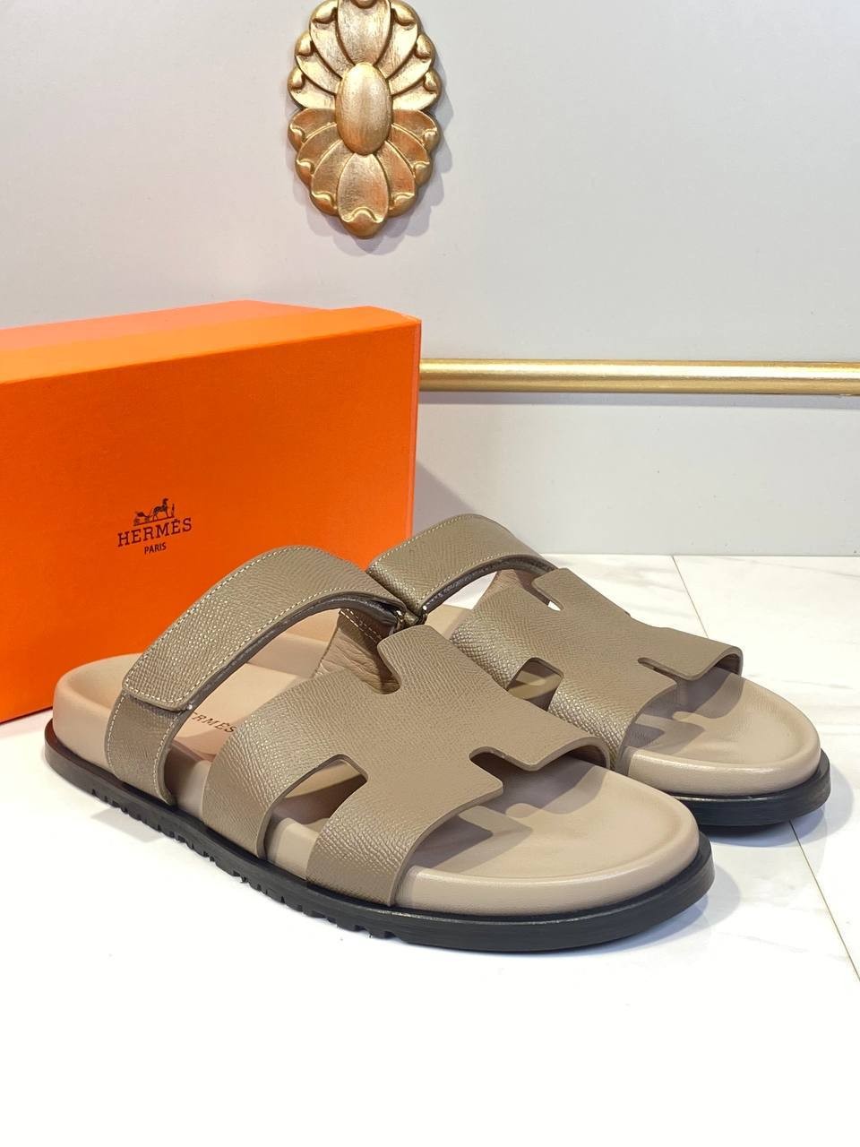 Hermes Chypre Slippers