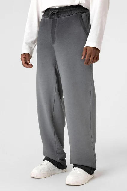 Yıkamalı Renk Geçişli Oversize Eşofman Altı SiyahYıkamalı Renk Geçişli Oversize Eşofman Altı Siyah