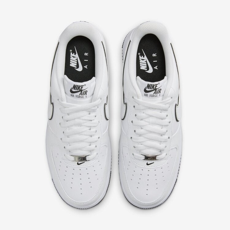 Nike Air Force 1 '07 Low White Black Outline Swoosh
