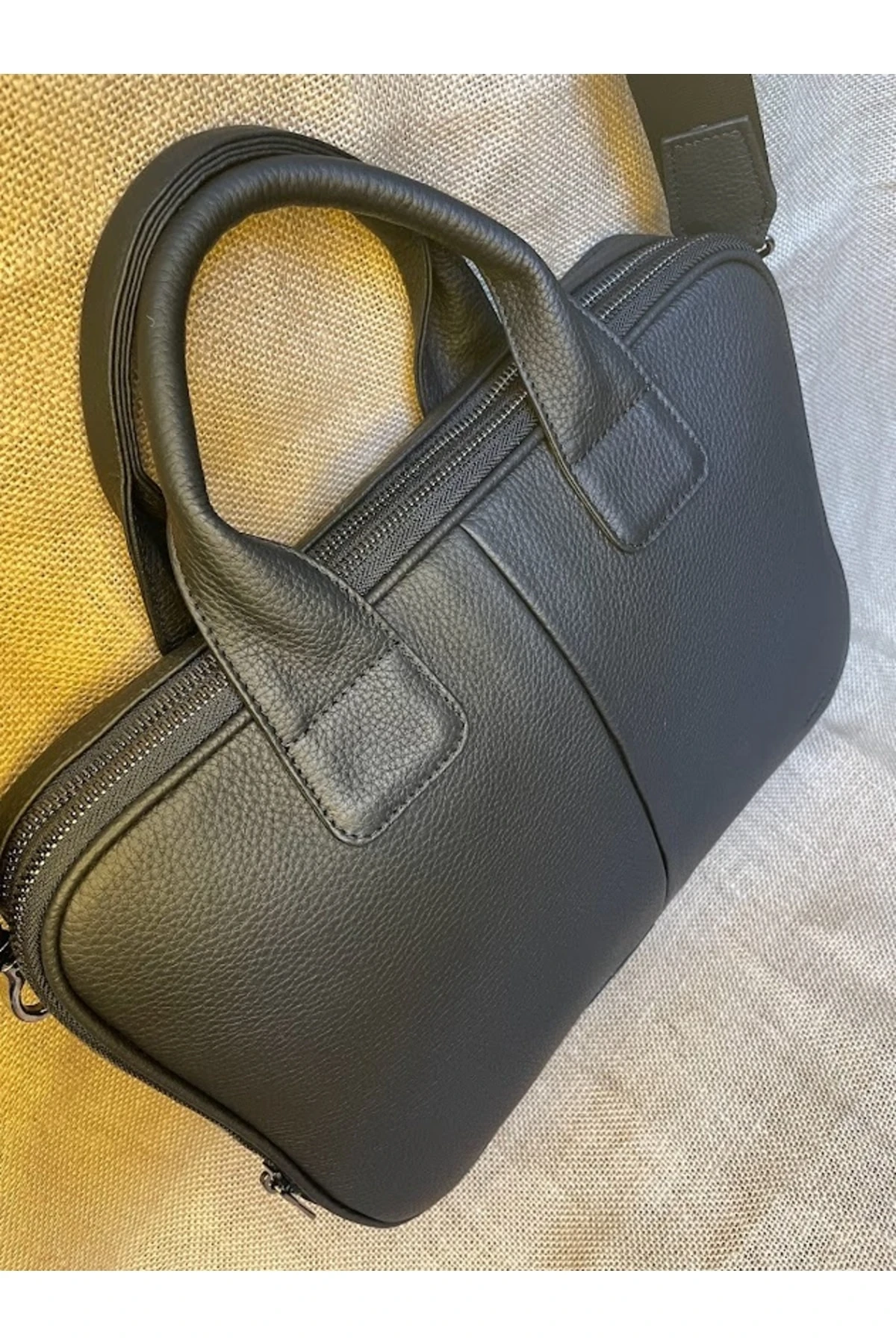 Sl-517 Hakiki Deri Laptop/dizüstü Bilgisayar Çantası 25cmx 36cmx 6cm