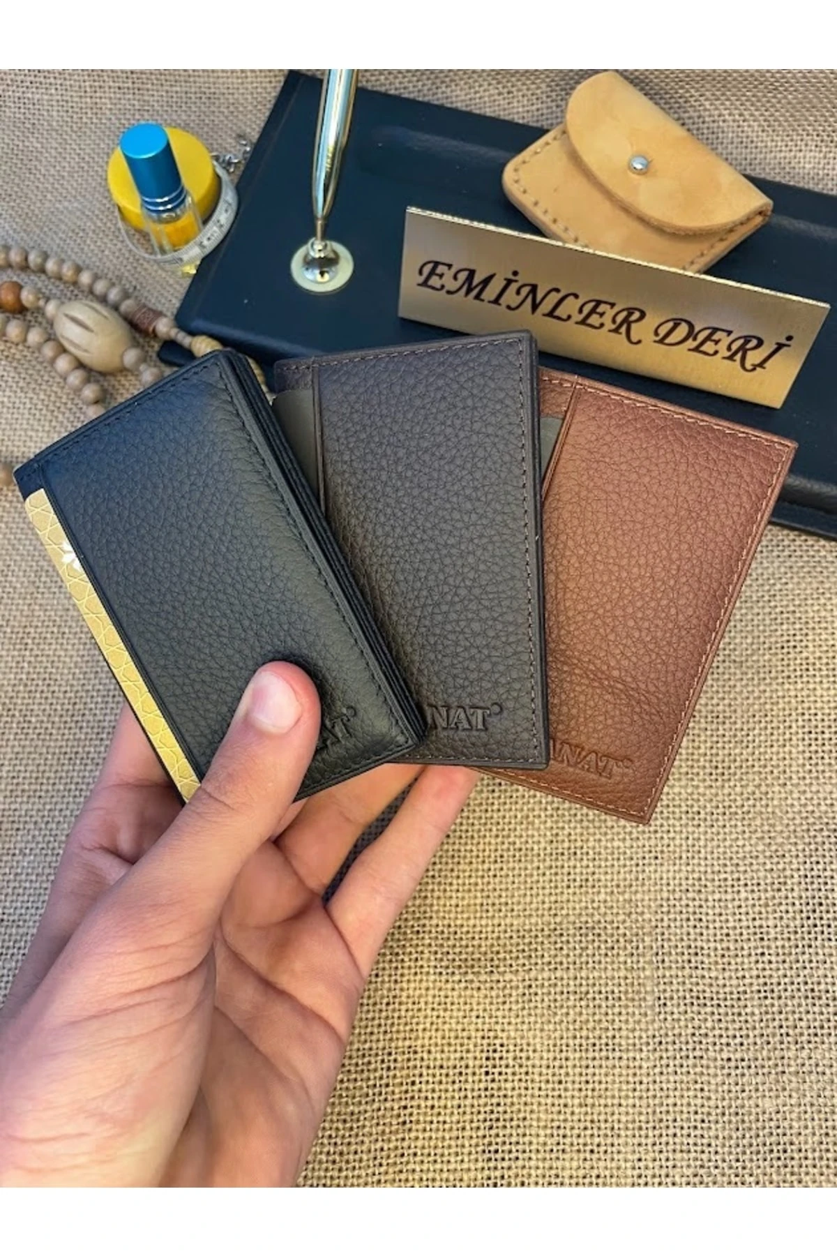 Sl-669 Kartlık Hakiki Dana Derisi Sayfa Kartlık Erkek