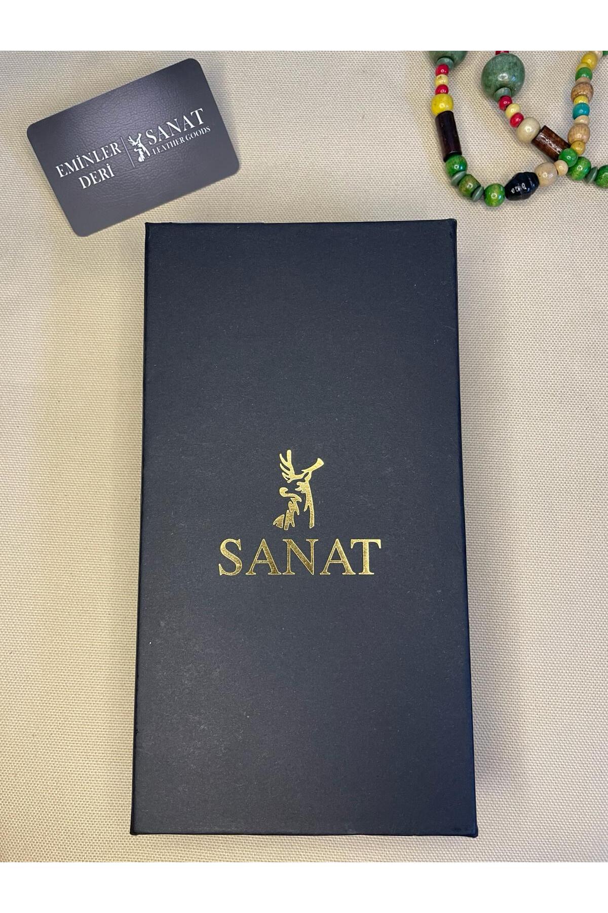 Orijinal Deri Patlı Unisex Portföy Deri Cüzdan SANAT LEATHER