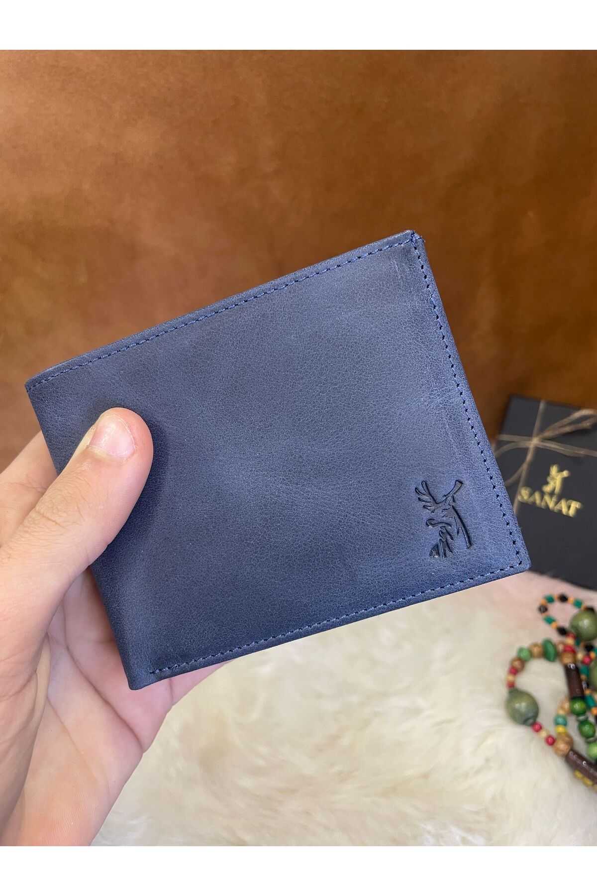 SL-609 hakiki deri dalgalı kartlıklı kimlik,ehliyet bölmeli içten extra kartlıklı erkek cüzdan