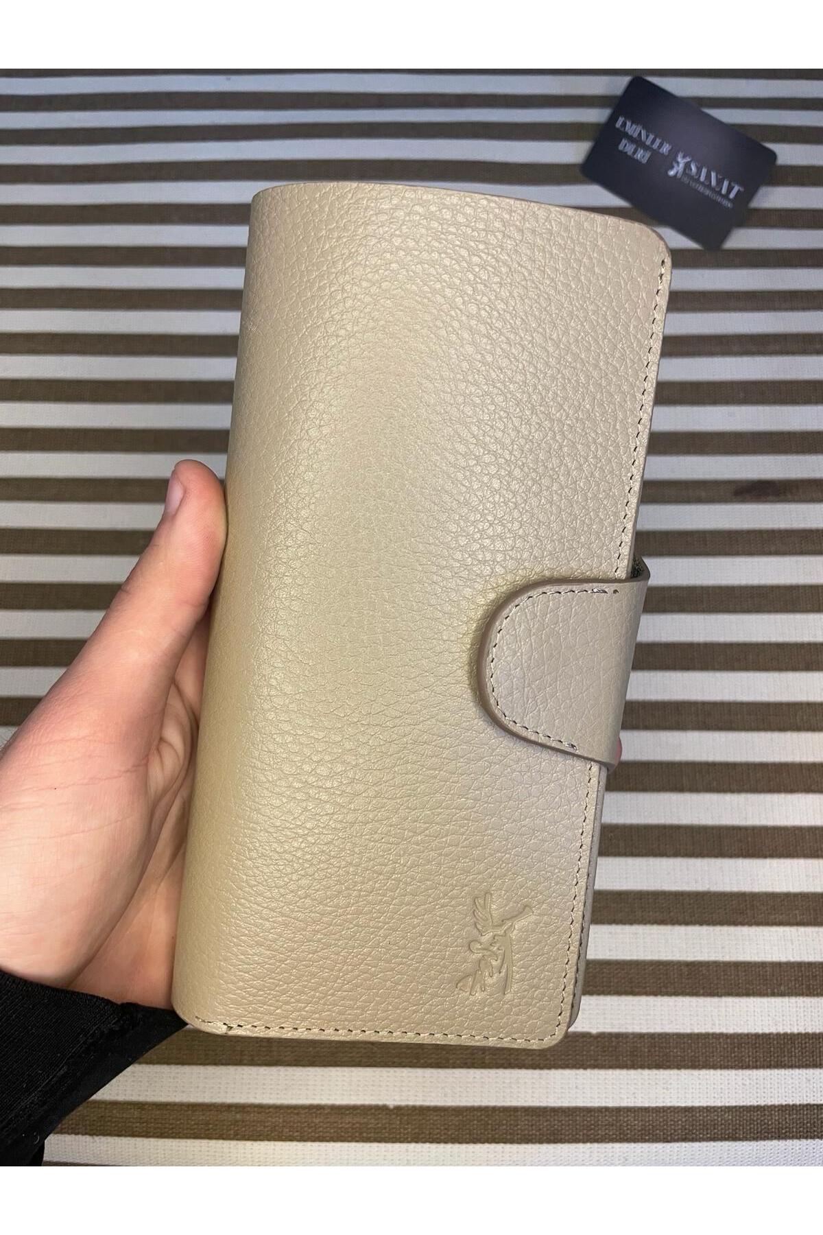 Orijinal Deri Patlı Unisex Portföy Deri Cüzdan SANAT LEATHER