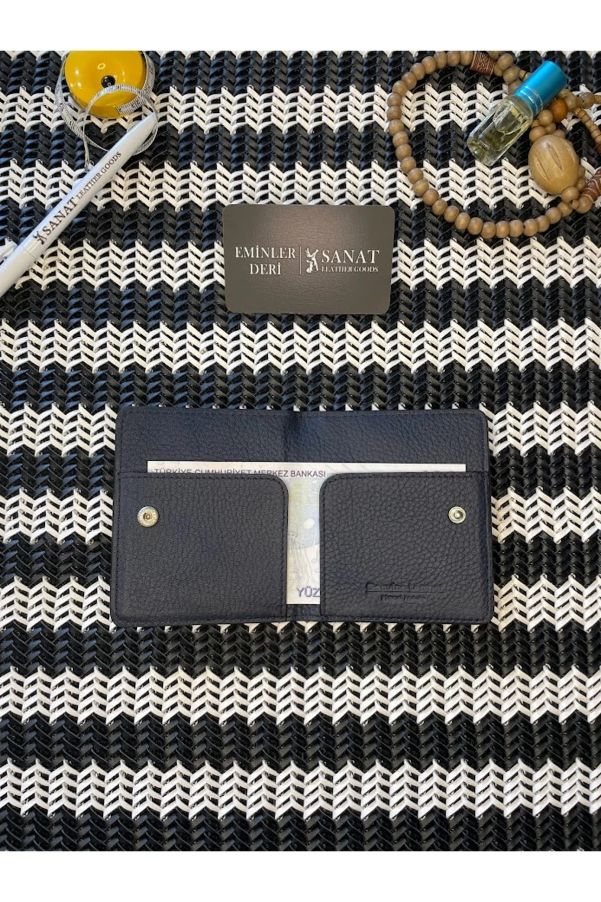 Sl-639 Model HAKİKİ DERİ ERKEK KARTLIK ÇITÇITLI