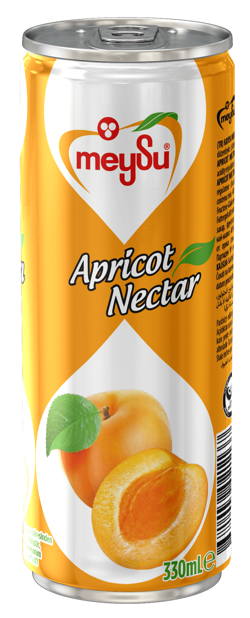 Meysu 330 ml Teneke Kayısı Meyveli Nektar 12'li