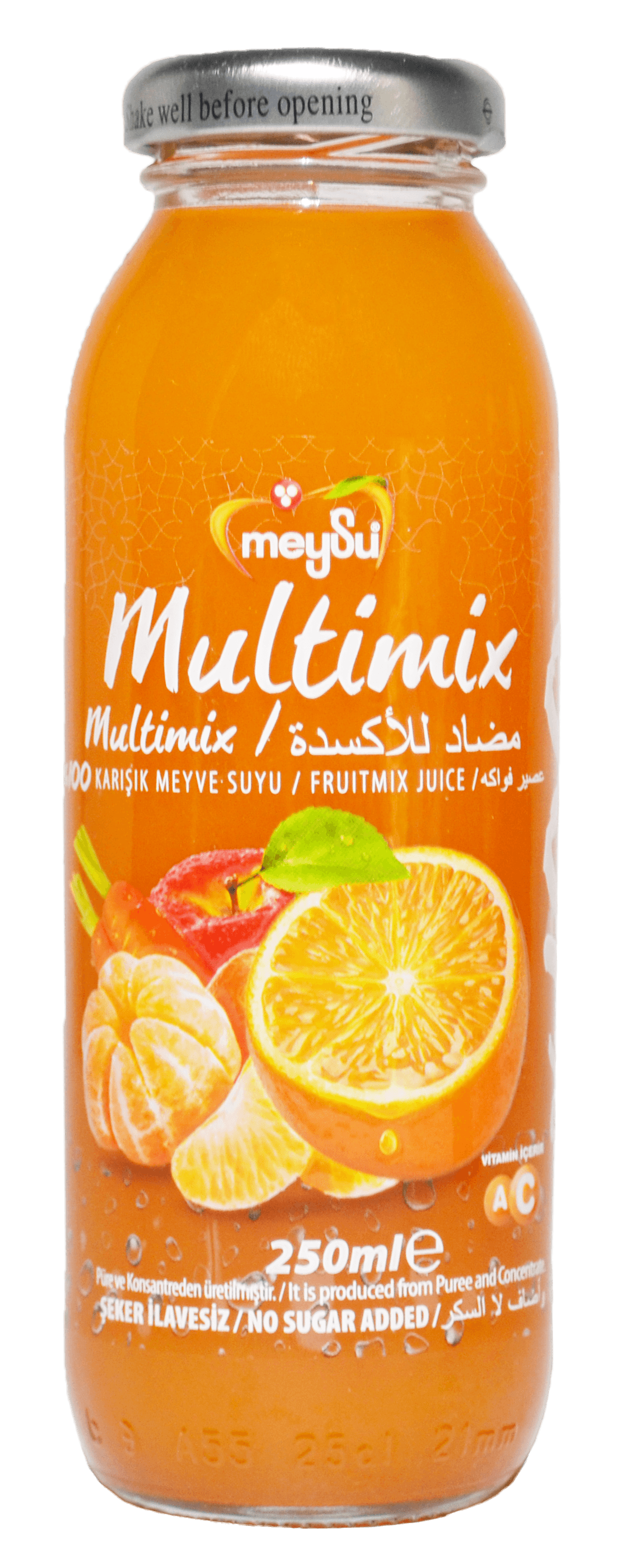 Meysu %100 Multimix Cam Şişe 250 Ml