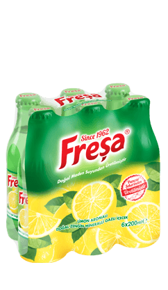  Freşa Limon Aromalı Doğal Zengin Mineralli Gazlı İçecek 200ml