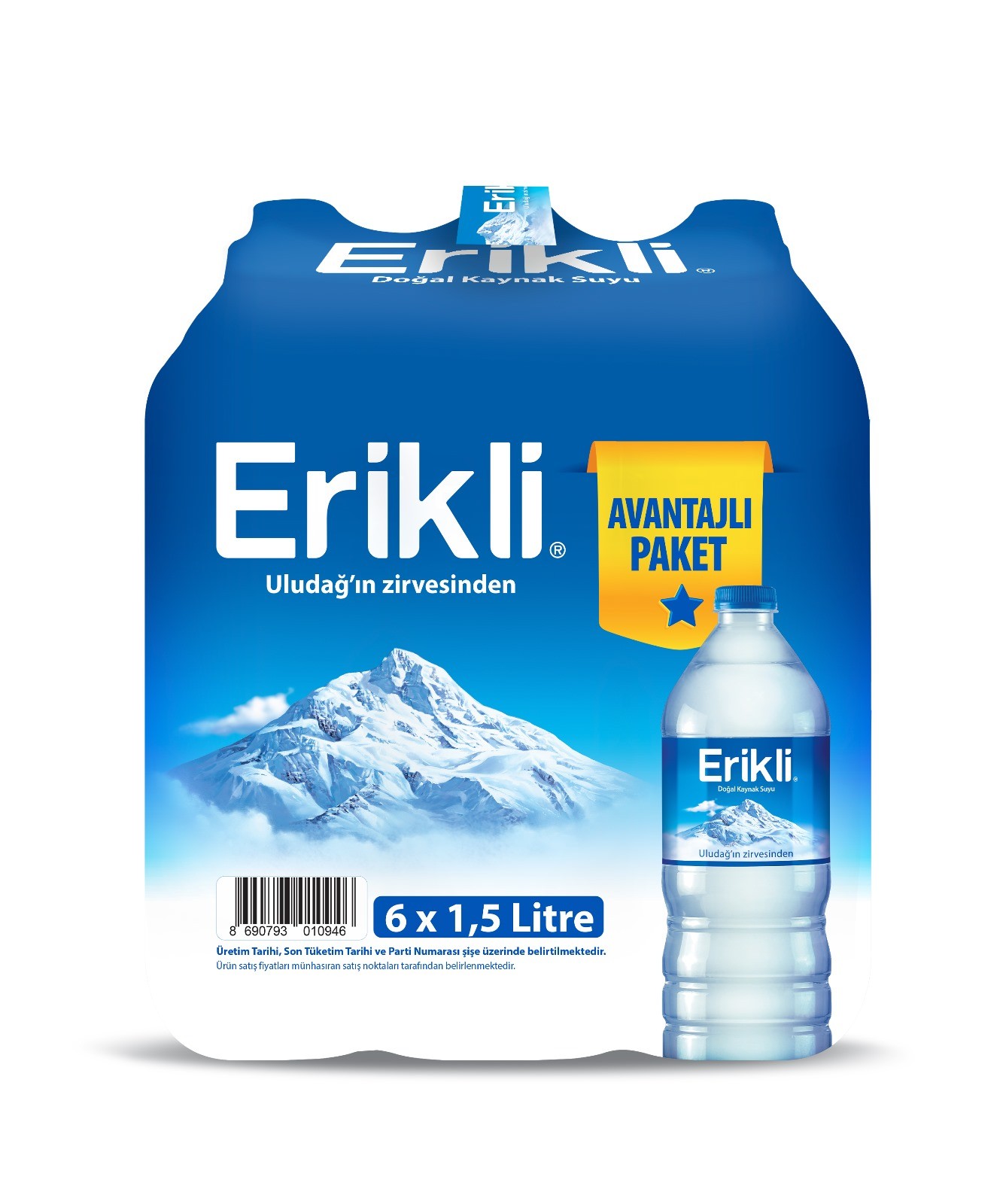 Erikli 1.5 Lt Pet Şişe Su