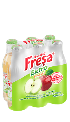 Freşa Extra Elma Aromalı Vitaminli Doğan Zengin Mineralli Gazlı İçecek 200ml