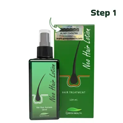 Neo Hair Lotion kutusu ve gizli kod etiketi