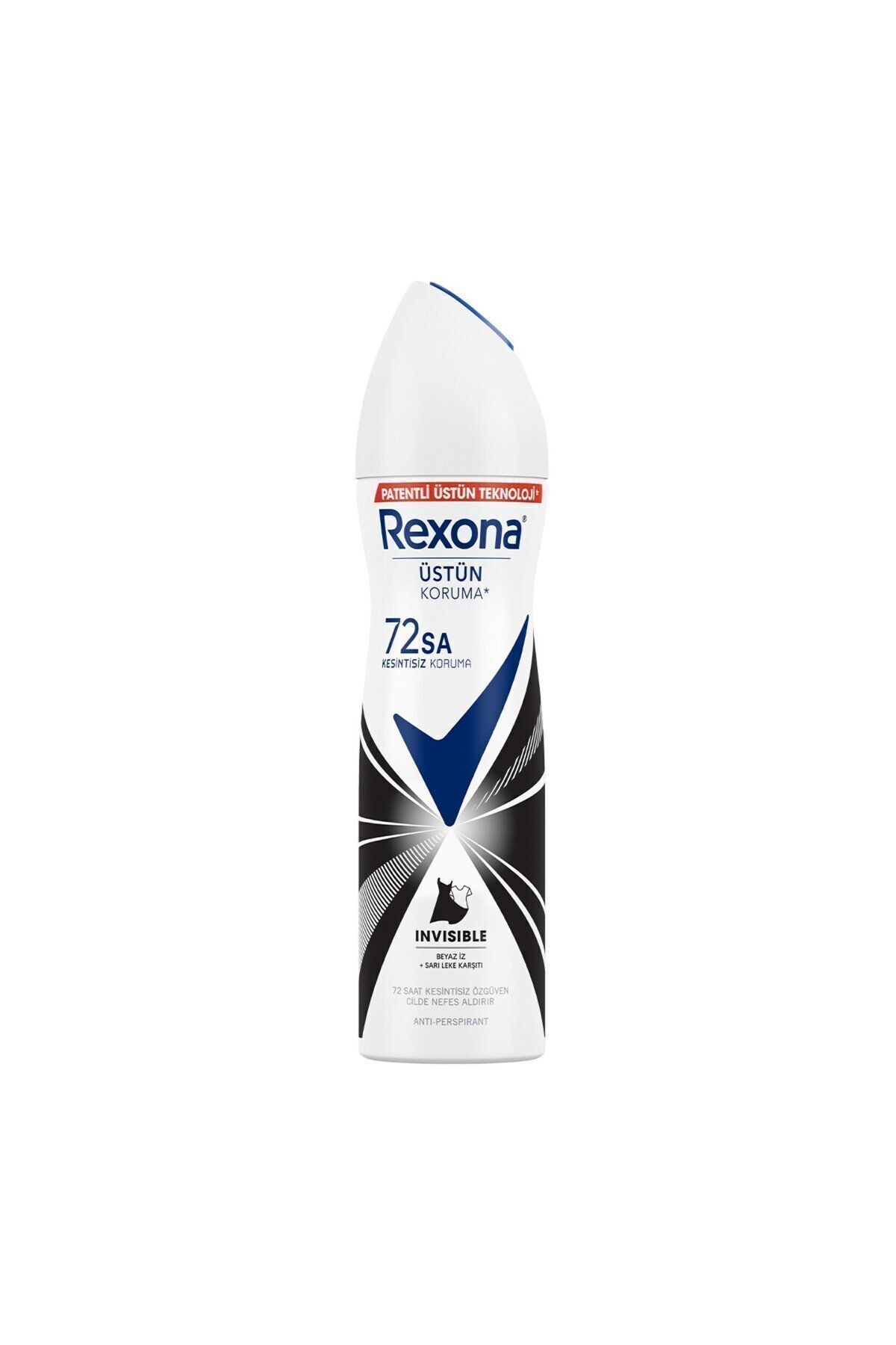 Kadın Sprey Deodorant Invisible Beyaz Iz Sarı Leke Karşıtı 150 ml