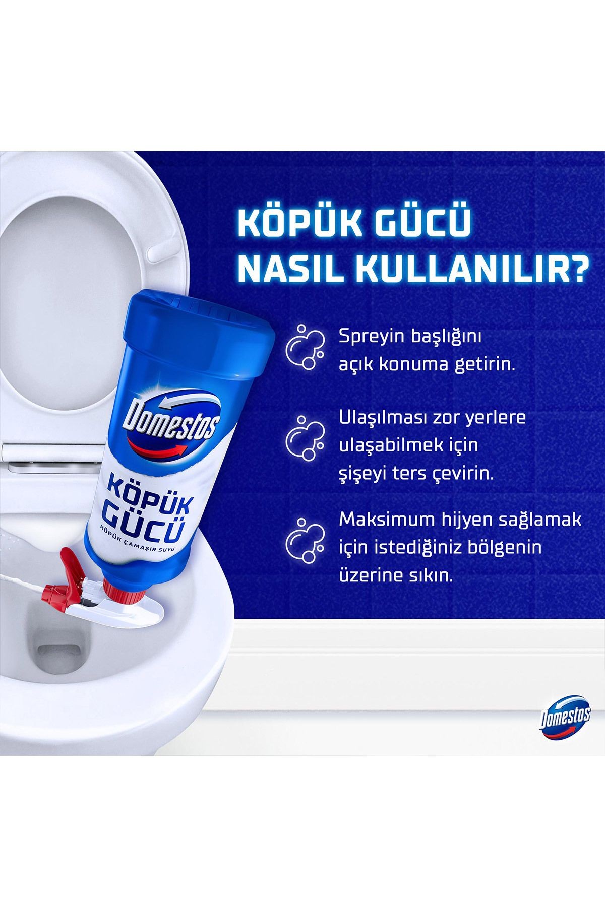 Köpük Gücü Köpük Çamaşır Suyu Beyaz Sabun 450 ml X3