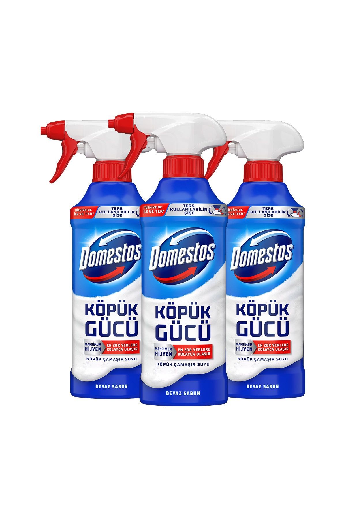 Köpük Gücü Köpük Çamaşır Suyu Beyaz Sabun 450 ml X3