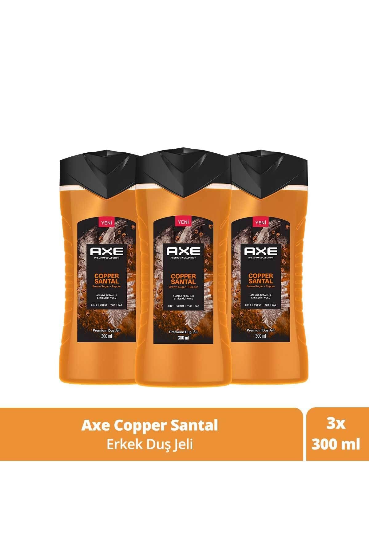 Premium Collection Duş Jeli Copper Santal 3 In 1 Vücut Saç Yüz 300 ml X3