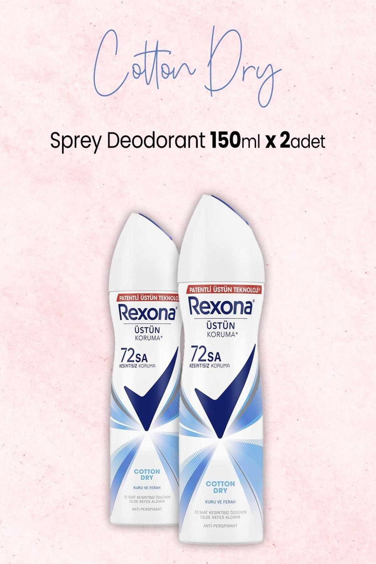 Kadın Sprey Deodorant Cotton Dry 150 ml x 2 Adet