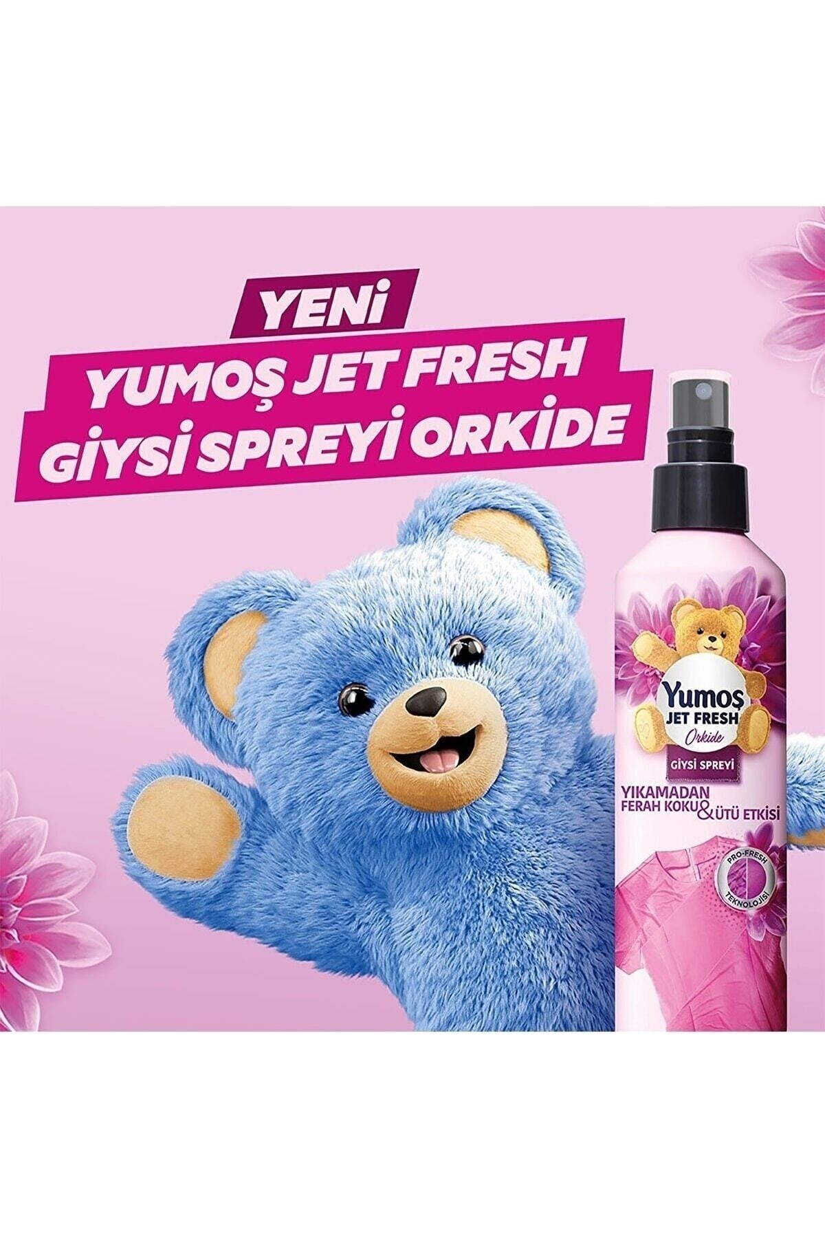 Jet Fresh Giysi Spreyi Lilyum 200 Ml 2 Adet+ Orkide 200 Ml 2 Adet