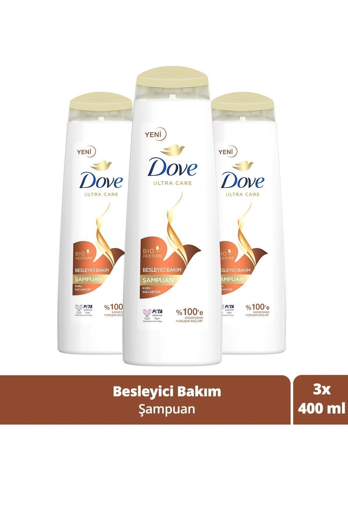 Ultra Care Saç Bakım Şampuanı Besleyici Bakım Kuru Saçlar Için 400 ml X3 Adet