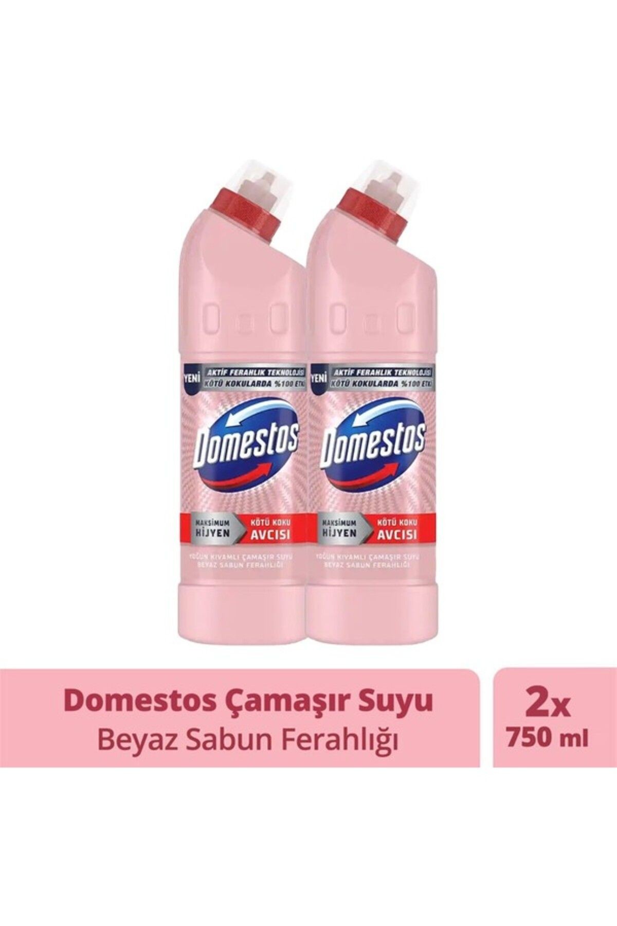 Çamaşır Suyu Beyaz Sabun Ferahlığı 750 ml X2