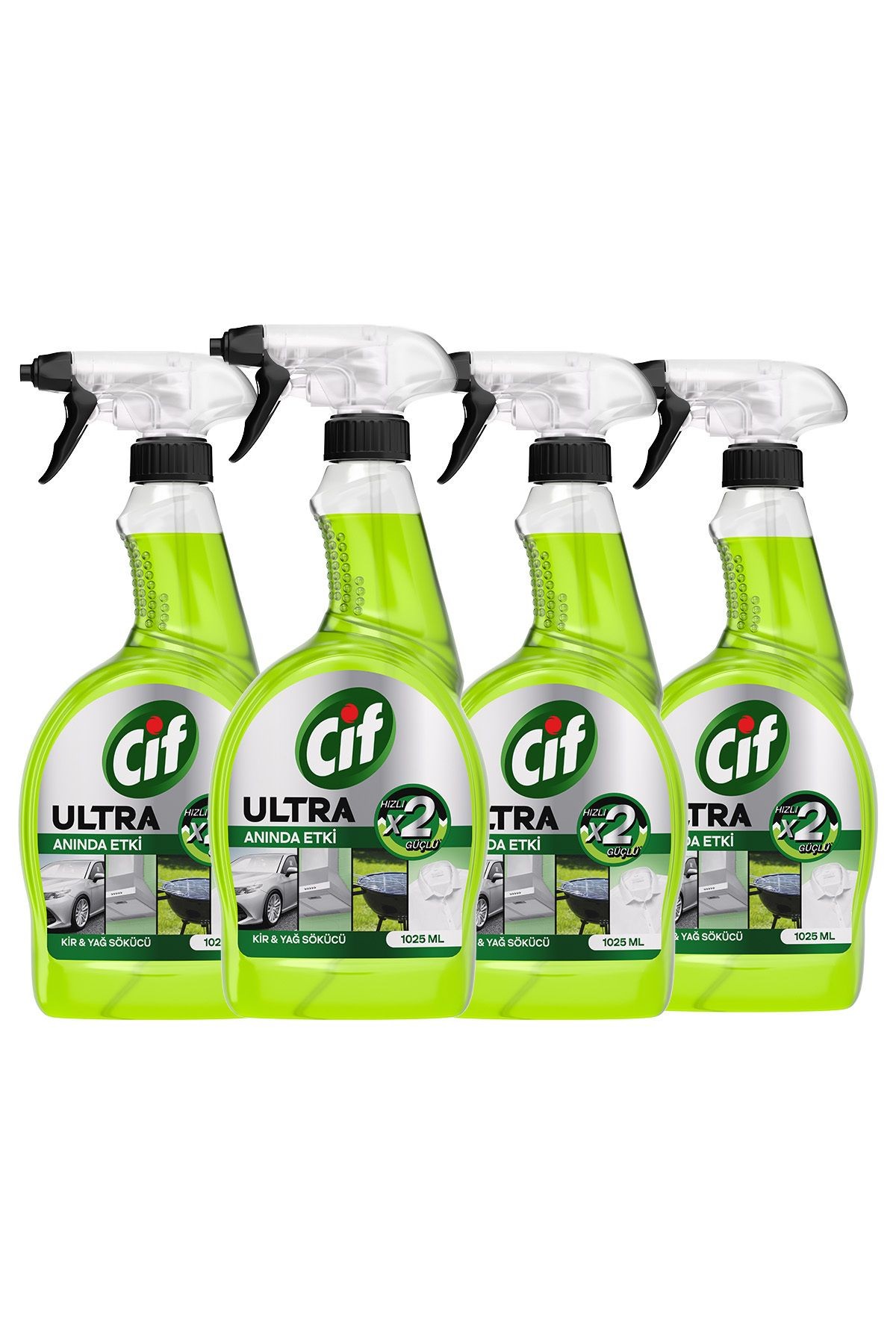 Ultra Anında Etki Kir Ve Yağ Çözücü 1025 ml X4