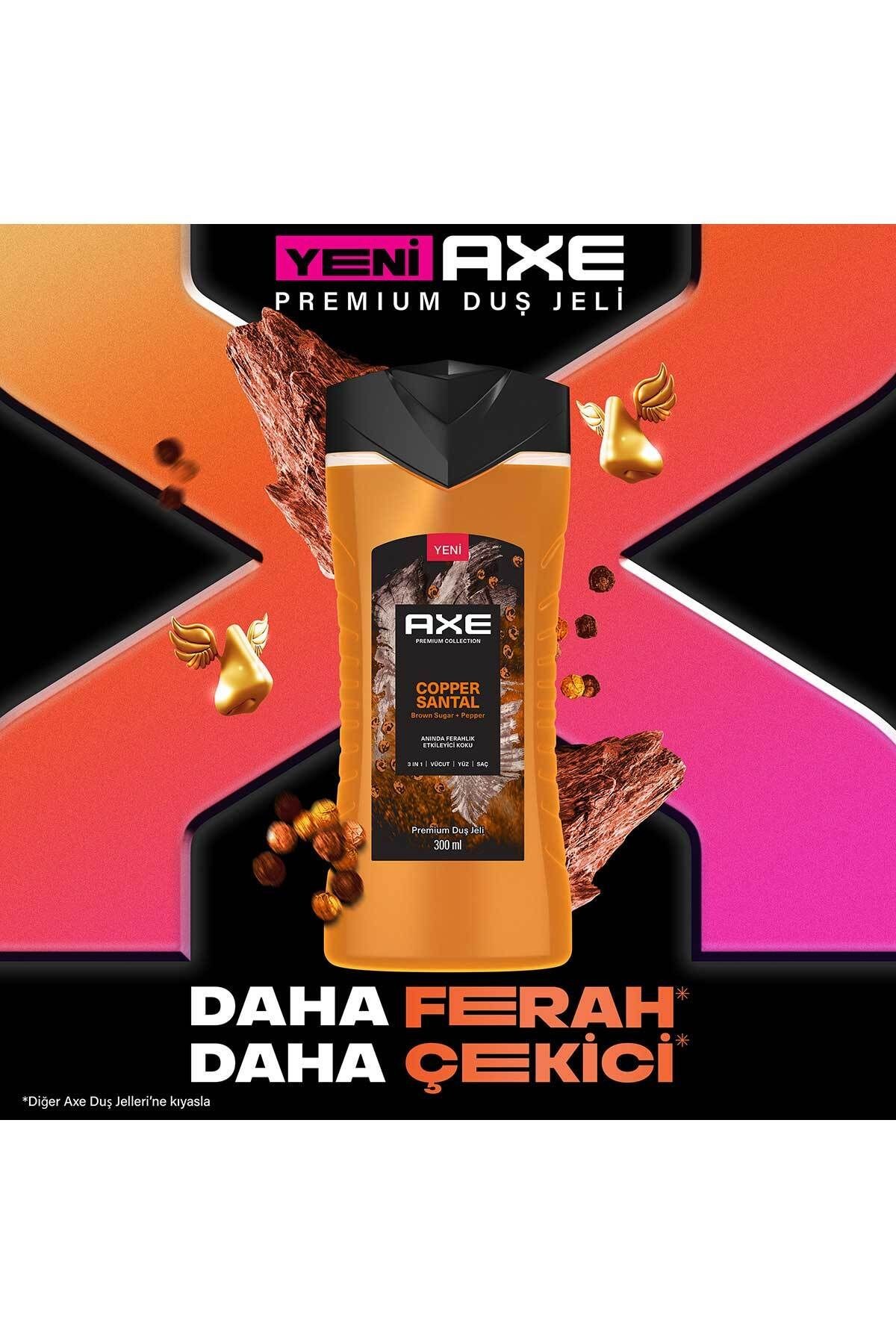 Premium Collection Duş Jeli Copper Santal 3 In 1 Vücut Saç Yüz 300 ml X3