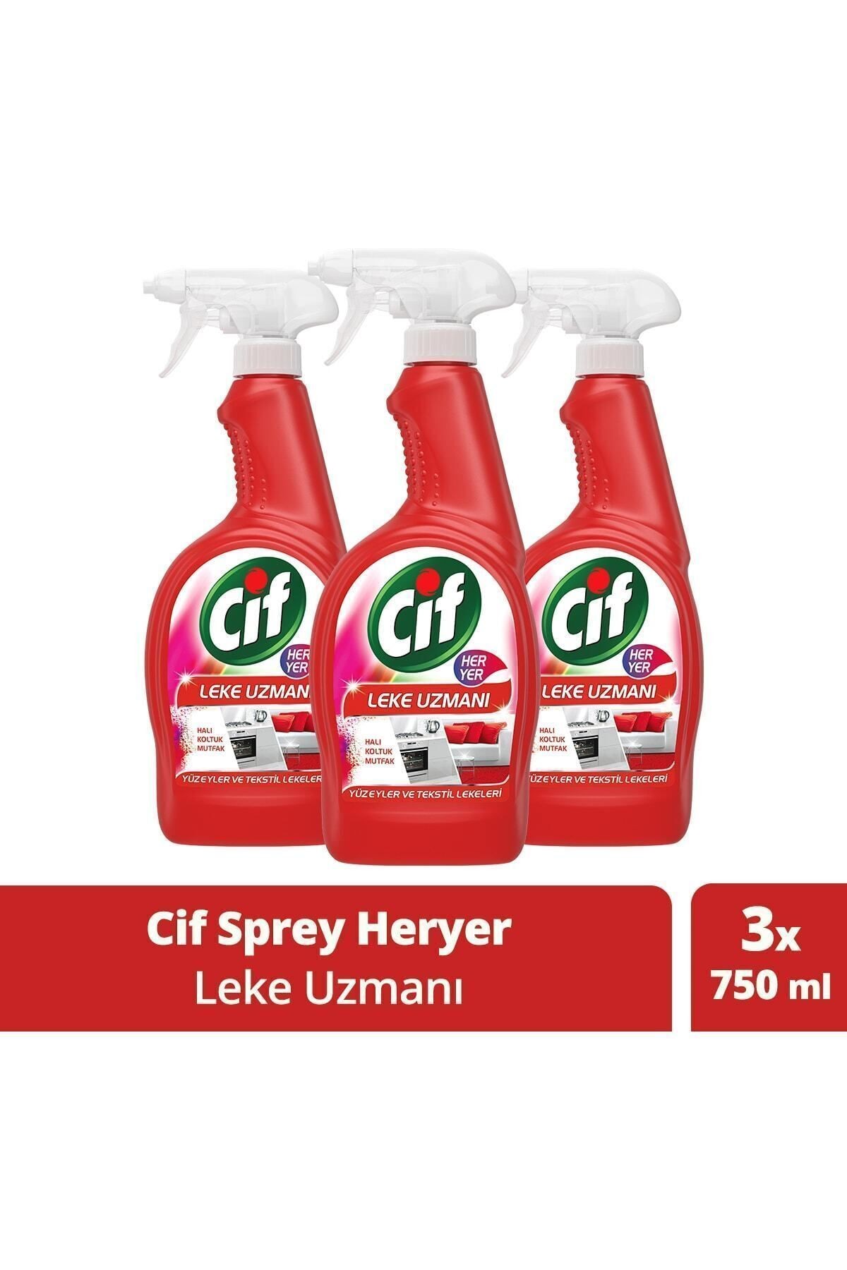 Sprey Yüzey Ve Kumaş Lekeleri Için Leke Uzmanı 750 ml X3