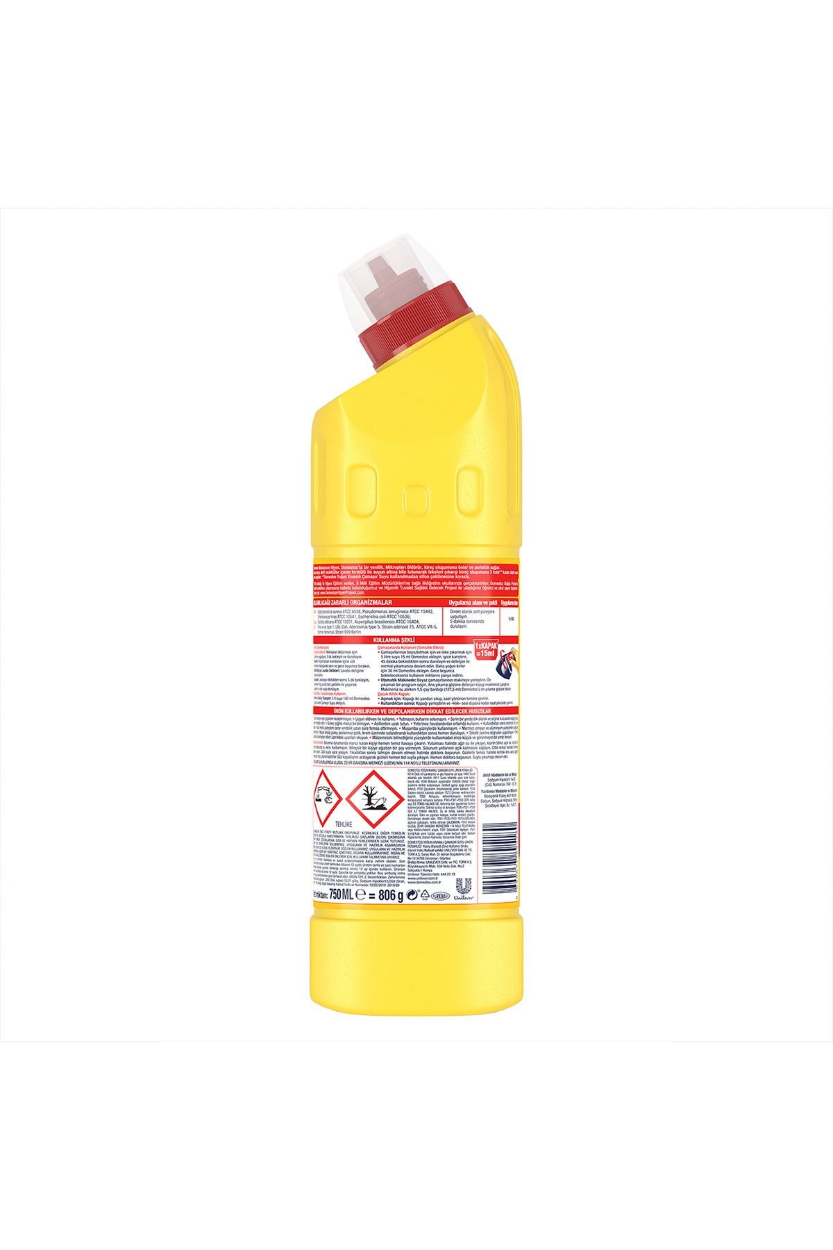 Çamaşır Suyu Limon Ferahlığı 750 ml 6 Adet