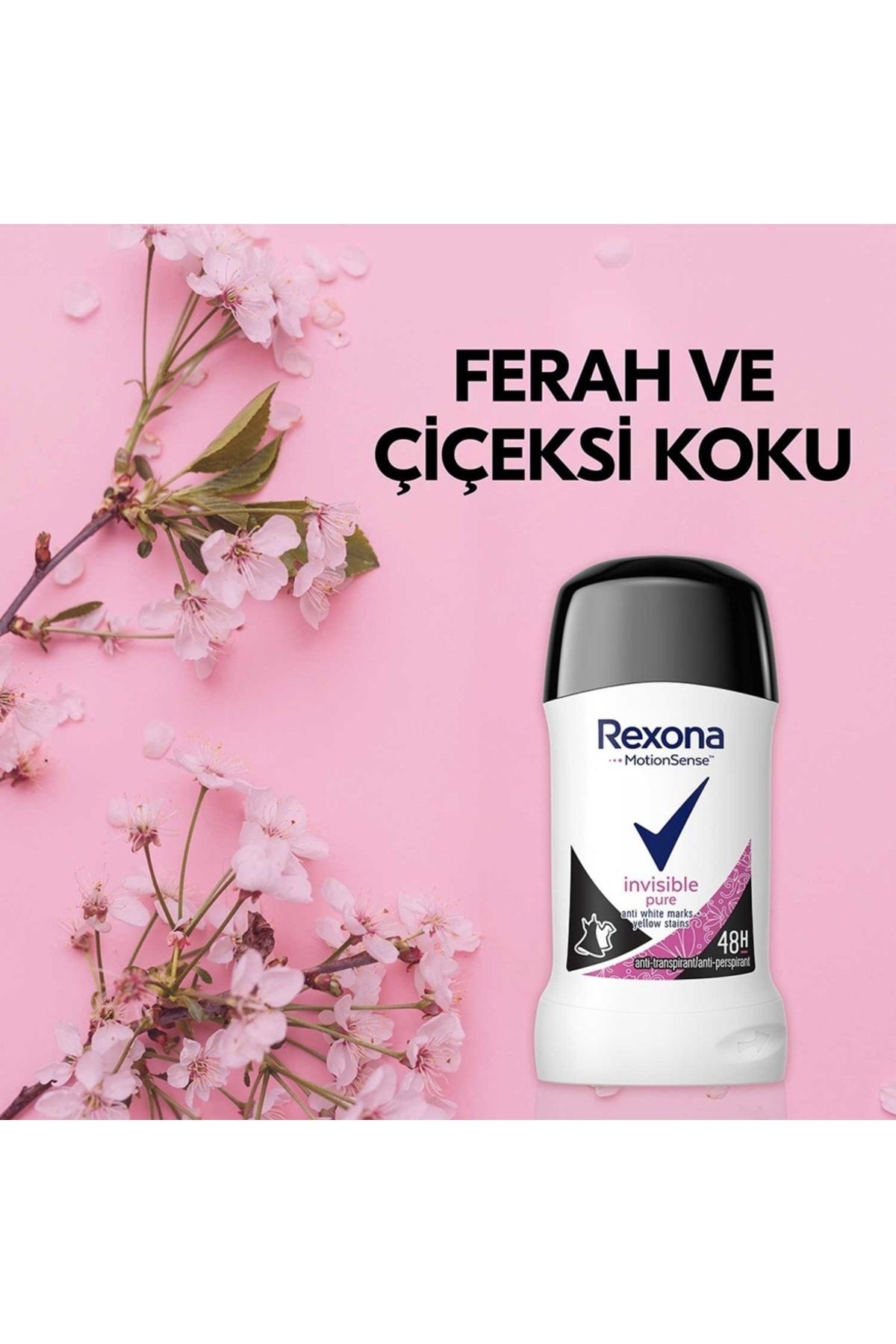 Invisible Pure 48H Kadın Stick Deodorant 2 x 40 ML