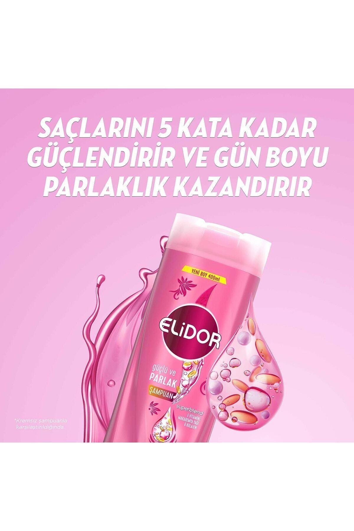 Superblend 2'si 1 Arada Şampuan ve Saç Bakım Kremi Güçlü ve Parlak 400 ML x3