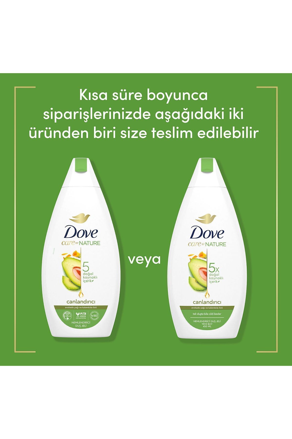 Care By Nature Nemlendirici Duş Jeli Avokado Yağı Ve Kalendula Özü Canlandırıcı 450 ml X2