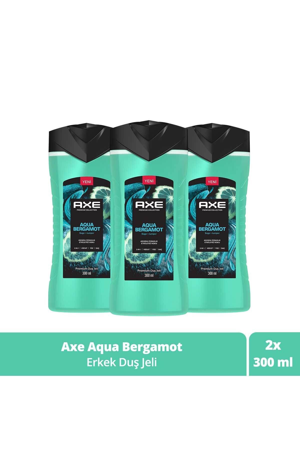 Premium Collection Duş Jeli Aqua Bergamot 3 In 1 Vücut Saç Yüz 300 ml X3